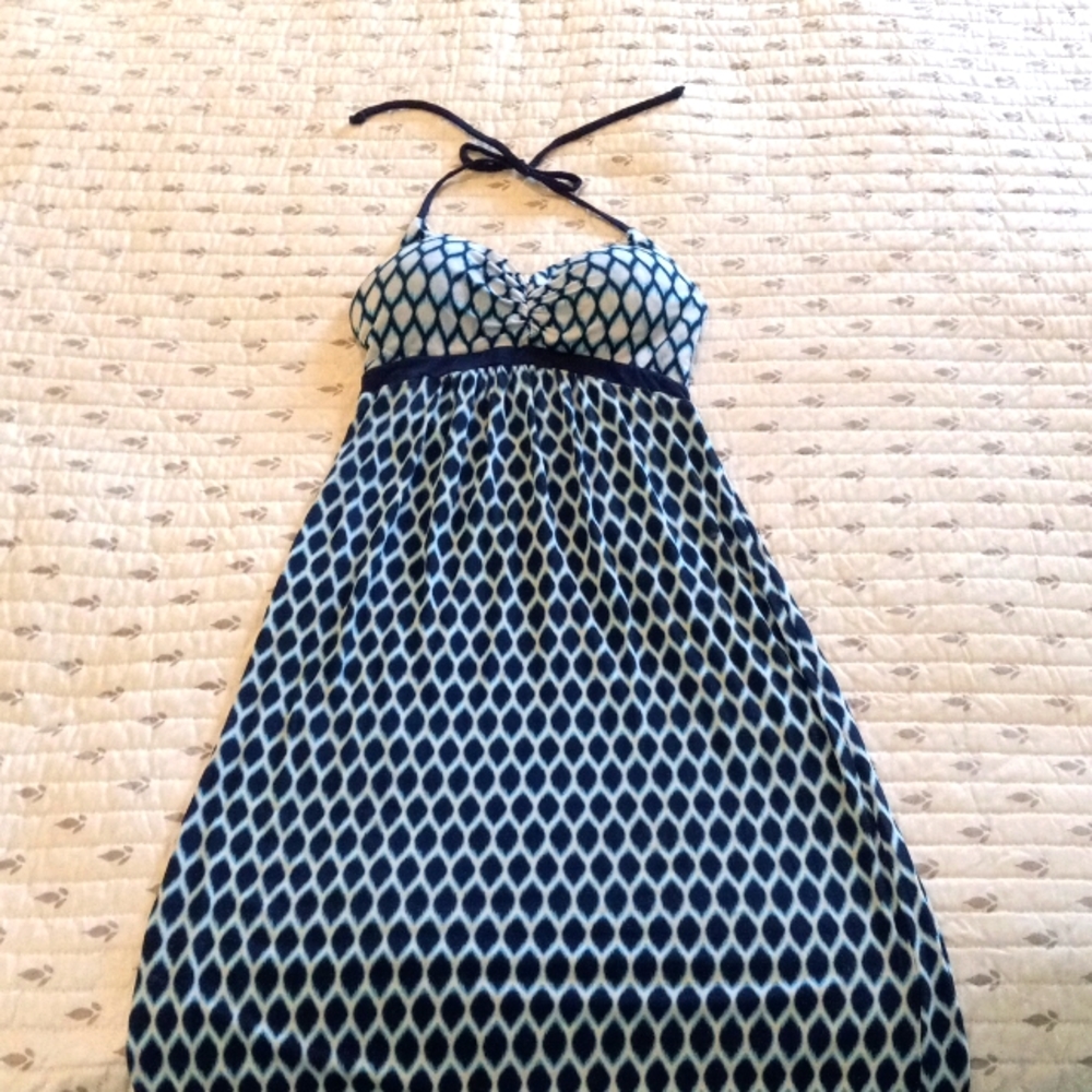 Pretty blue Tart maxi halter dress in very good condition!